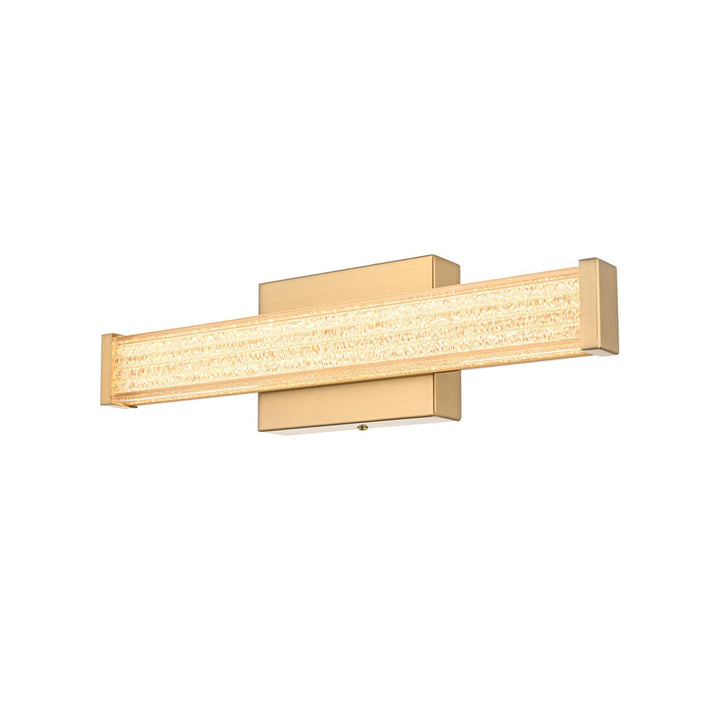 16 Inch Led Wall Sconce In Satin Gold - View 4 - Joshua Marshal