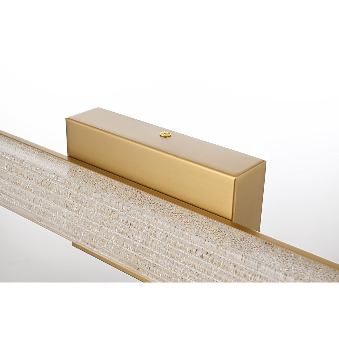 16 Inch Led Wall Sconce In Satin Gold - View 5 - Joshua Marshal