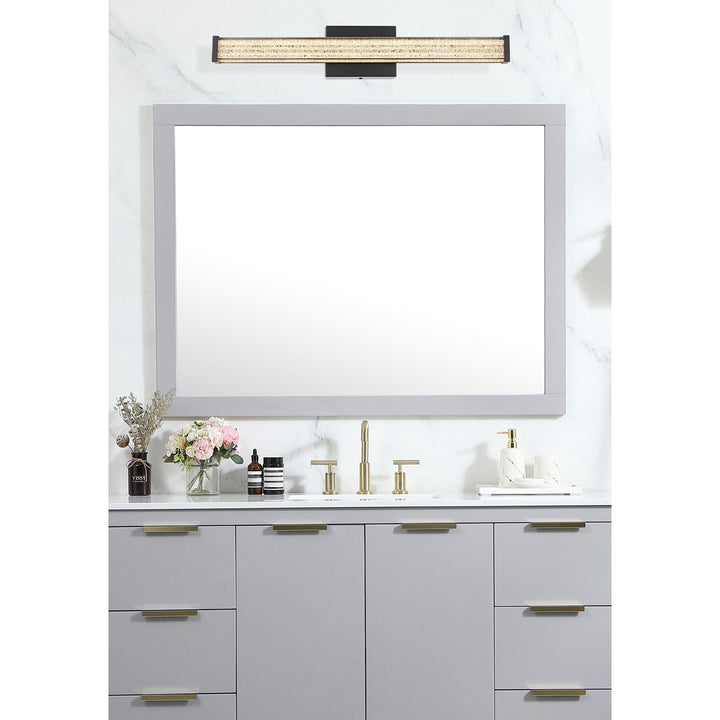 24 Inch Led Wall Sconce In Black - View 2 - Joshua Marshal