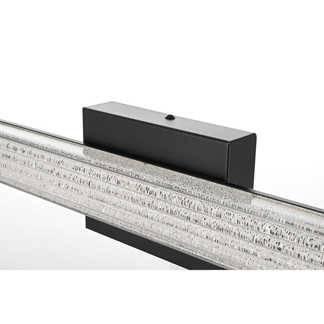24 Inch Led Wall Sconce In Black - View 5 - Joshua Marshal