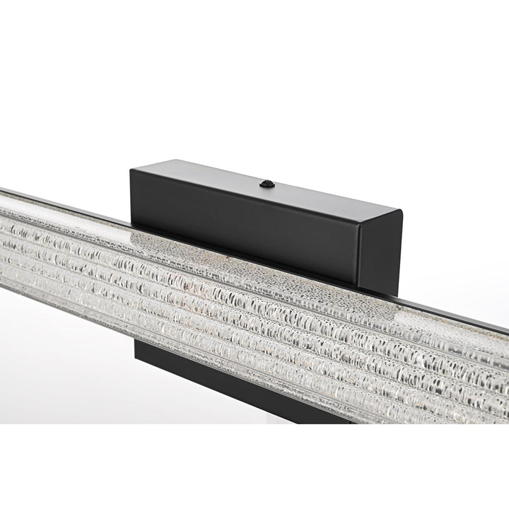 24 Inch Led Wall Sconce In Black - View 5 - Joshua Marshal