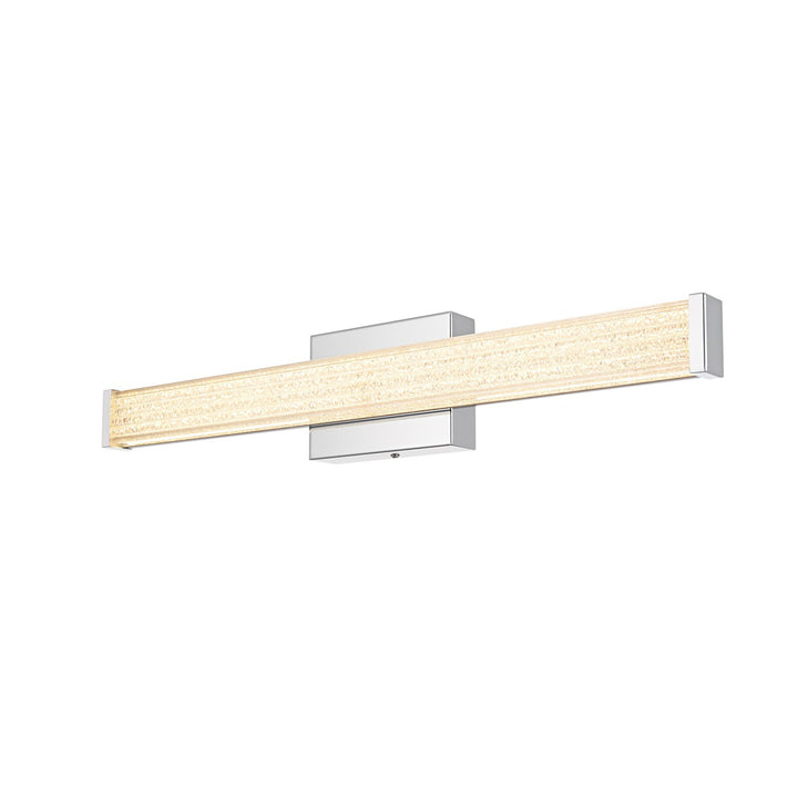 24 Inch Led Wall Sconce In Chrome - View 3 - Joshua Marshal