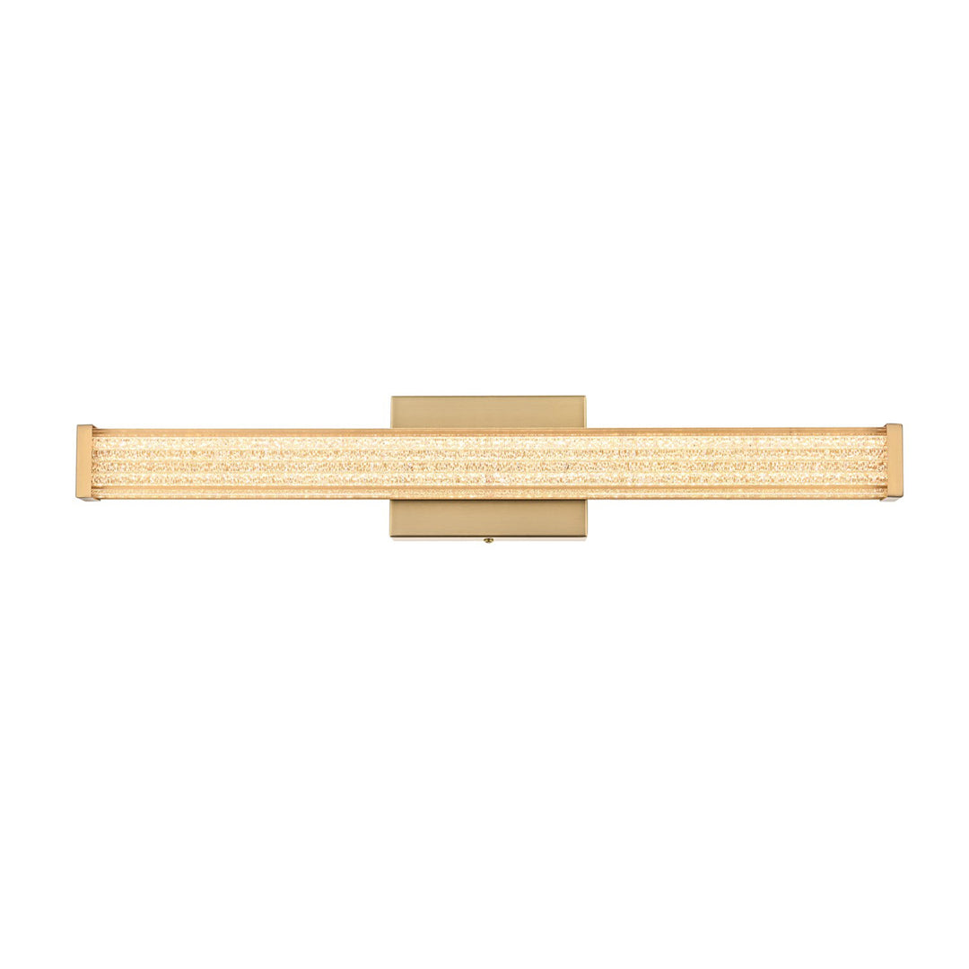 24 Inch Led Wall Sconce In Satin Gold - View 3 - Joshua Marshal