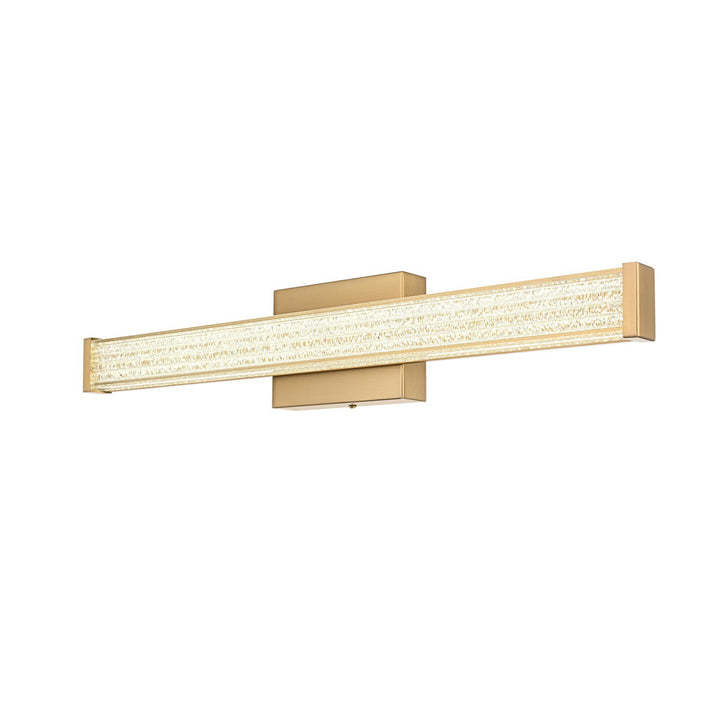 24 Inch Led Wall Sconce In Satin Gold - View 4 - Joshua Marshal