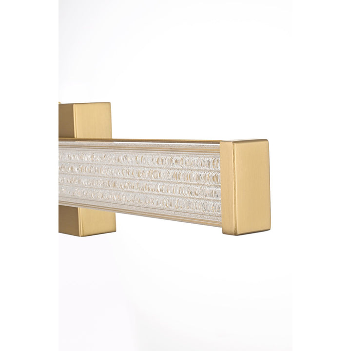 24 Inch Led Wall Sconce In Satin Gold - View 5 - Joshua Marshal