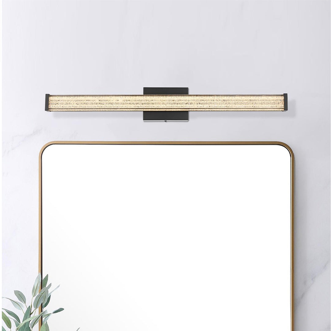 31 Inch Led Wall Sconce In Black Black Finish - LIGHTING by Joshua Marshal