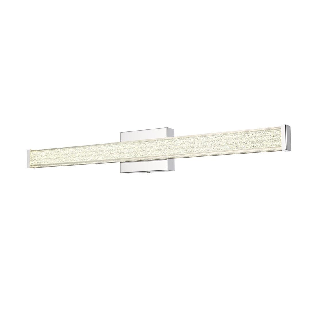 31 Inch Led Wall Sconce In Chrome - View 4 - Joshua Marshal