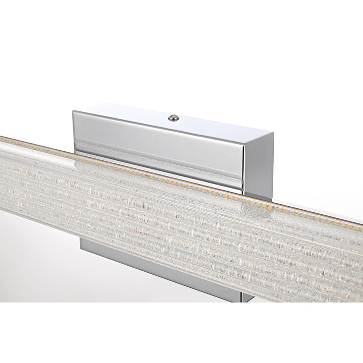31 Inch Led Wall Sconce In Chrome - View 5 - Joshua Marshal