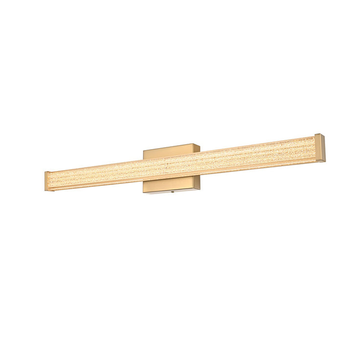 31 Inch Led Wall Sconce In Satin Gold - View 4 - Joshua Marshal