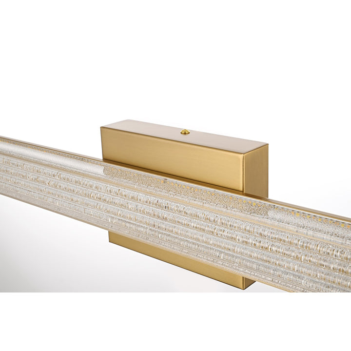 31 Inch Led Wall Sconce In Satin Gold - View 5 - Joshua Marshal