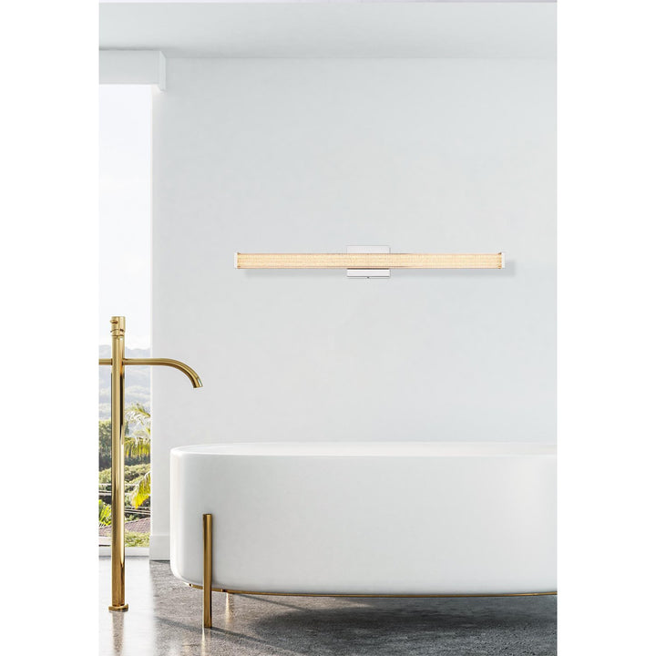 36 Inch Led Wall Sconce In Chrome - View 2 - Joshua Marshal