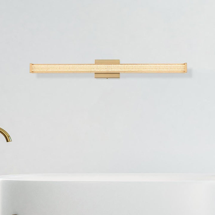 36 Inch Led Wall Sconce In Satin Gold Satin Gold Finish - LIGHTING by Joshua Marshal