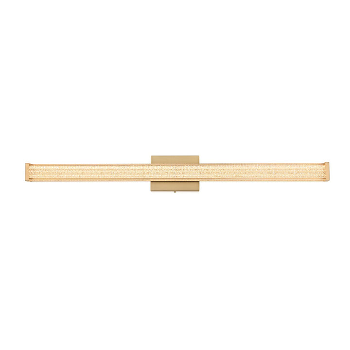 36 Inch Led Wall Sconce In Satin Gold - View 3 - Joshua Marshal
