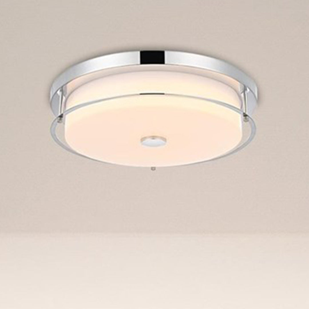 16 Inch Led Flush Mount In Chrome Chrome Finish - LIGHTING by Joshua Marshal
