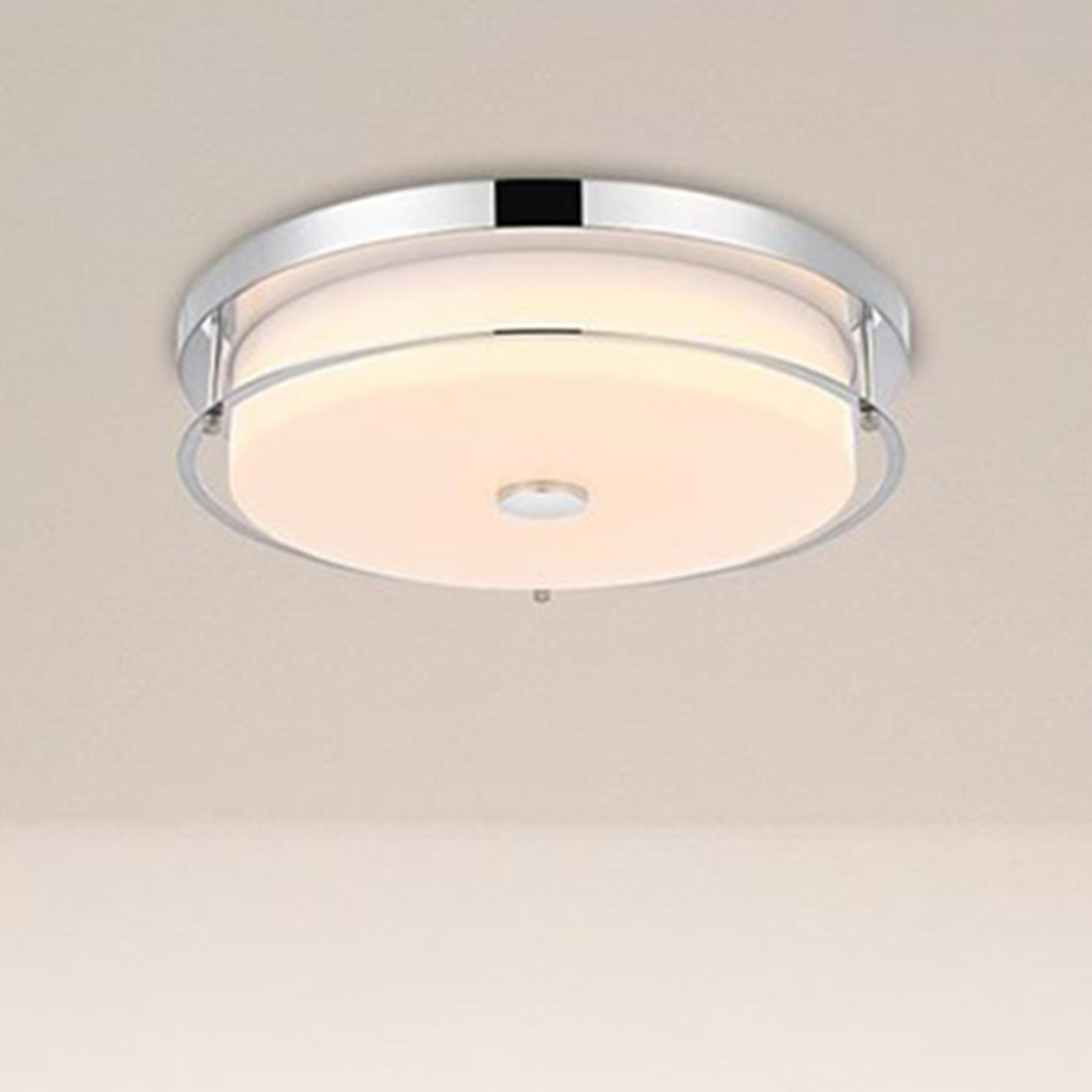 16 Inch Led Flush Mount In Chrome Chrome Finish - LIGHTING by Joshua Marshal