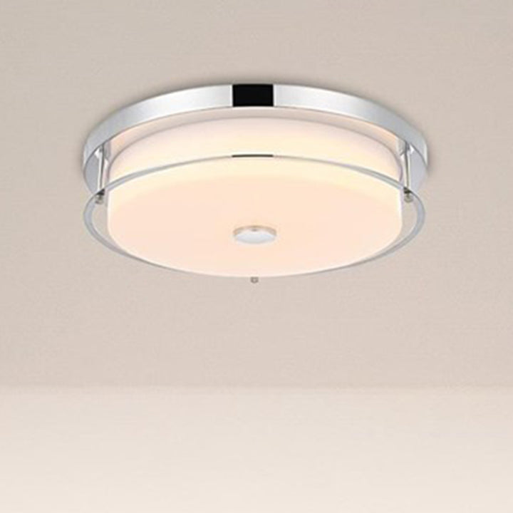 16 Inch Led Flush Mount In Chrome Chrome Finish - LIGHTING by Joshua Marshal