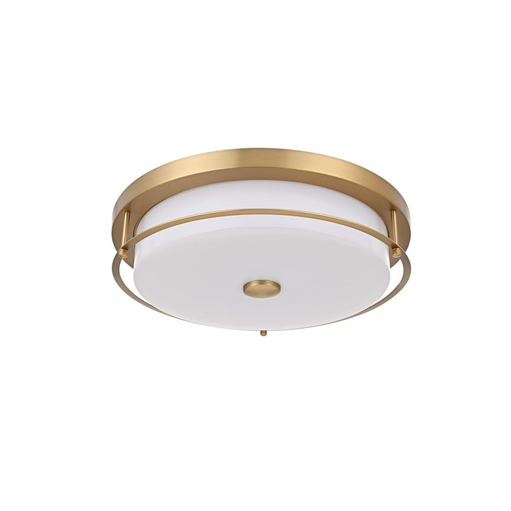 16 Inch Led Flush Mount In Satin Gold - View 4 - Joshua Marshal