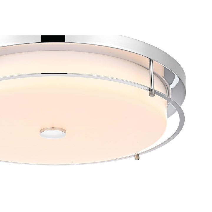 20 Inch Led Flush Mount In Chrome - View 5 - Joshua Marshal