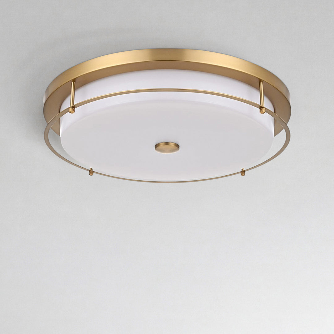 20 Inch Led Flush Mount In Satin Gold Satin Gold Finish - LIGHTING by Joshua Marshal