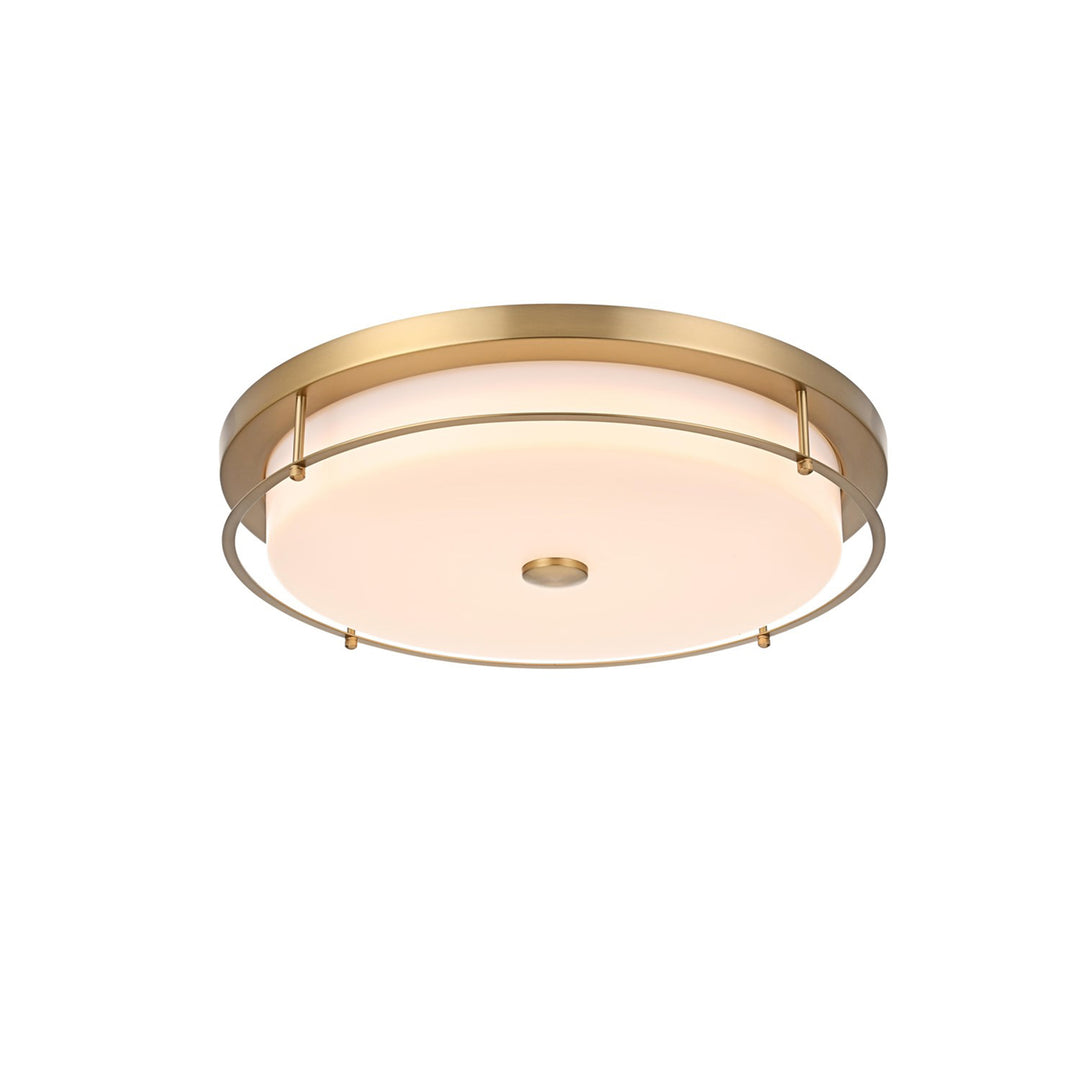 20 Inch Led Flush Mount In Satin Gold - View 3 - Joshua Marshal