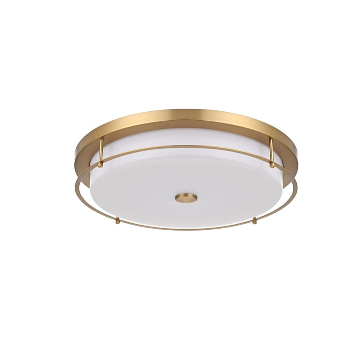 20 Inch Led Flush Mount In Satin Gold - View 4 - Joshua Marshal