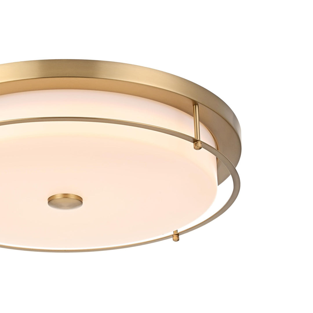 20 Inch Led Flush Mount In Satin Gold - View 5 - Joshua Marshal