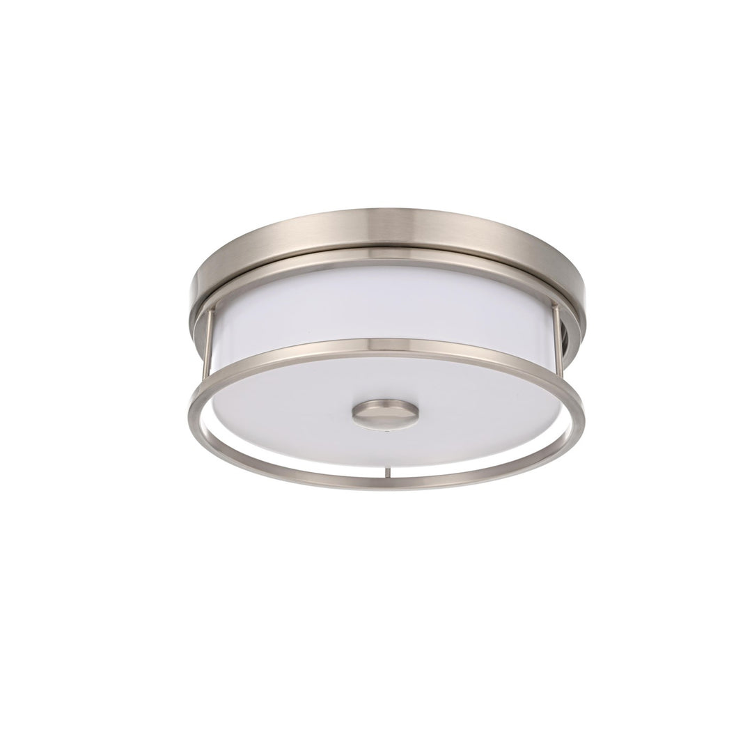 12 Inch Led Flush Mount In Polished Nickel - View 4 - Joshua Marshal