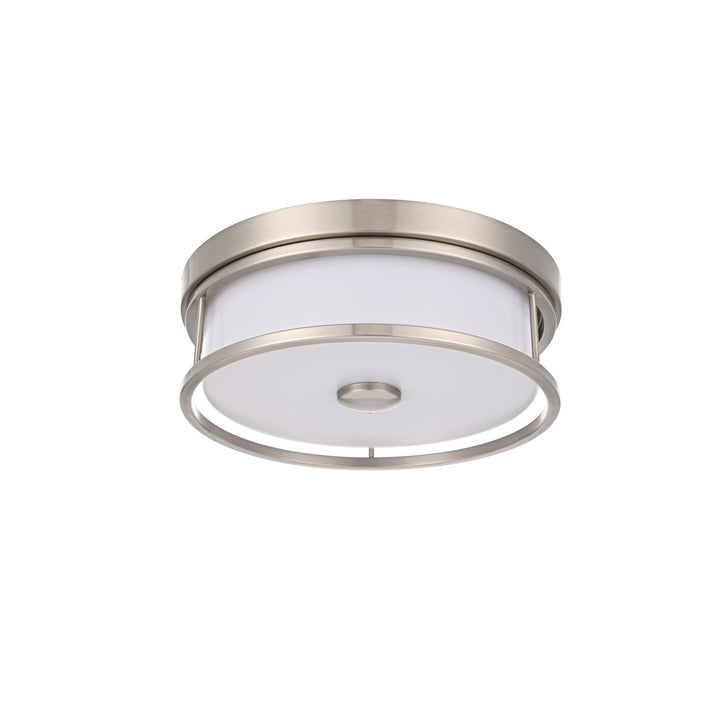 12 Inch Led Flush Mount In Polished Nickel - View 4 - Joshua Marshal