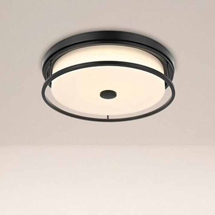 16 Inch Led Flush Mount In Black Black Finish - LIGHTING by Joshua Marshal