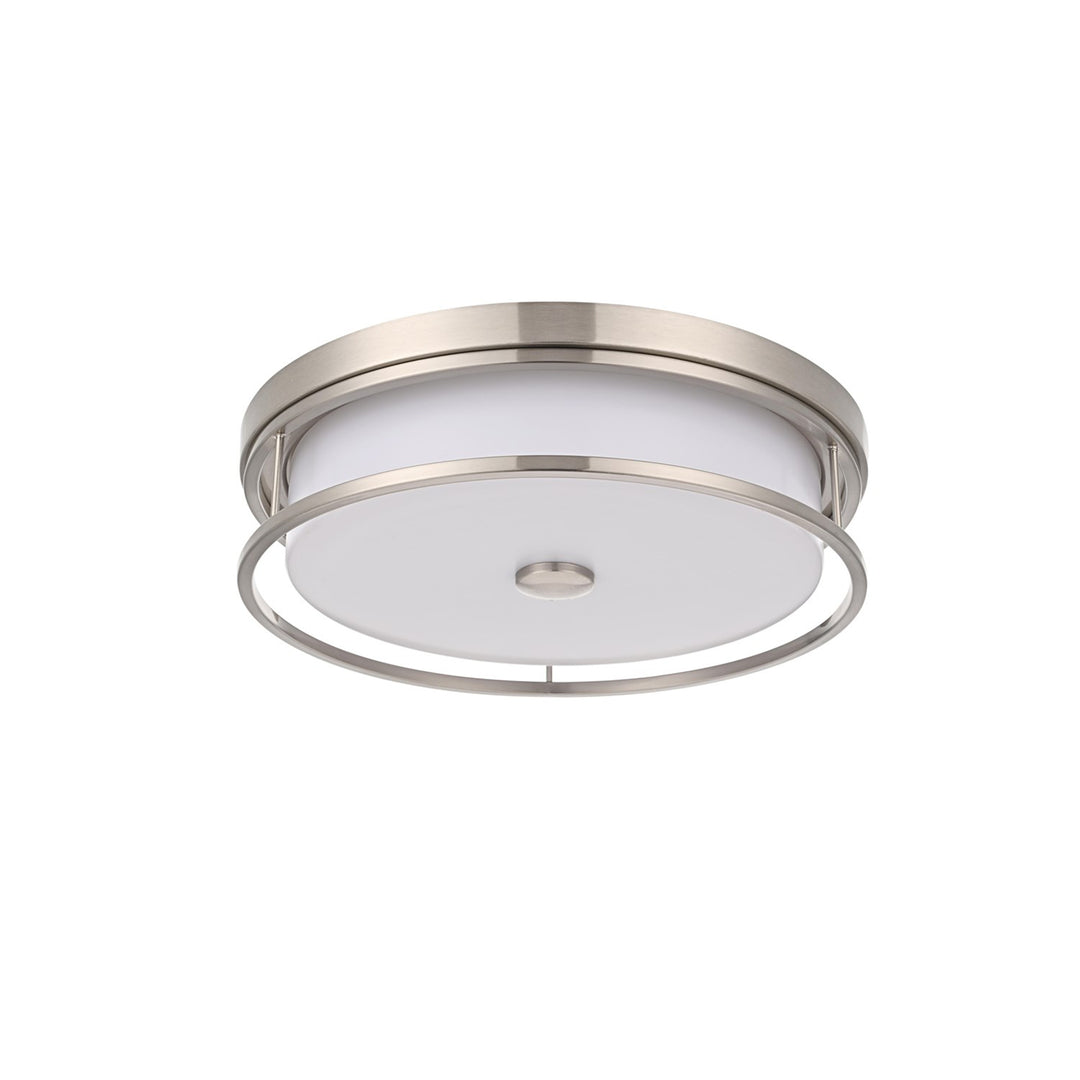 16 Inch Led Flush Mount In Polished Nickel - View 4 - Joshua Marshal