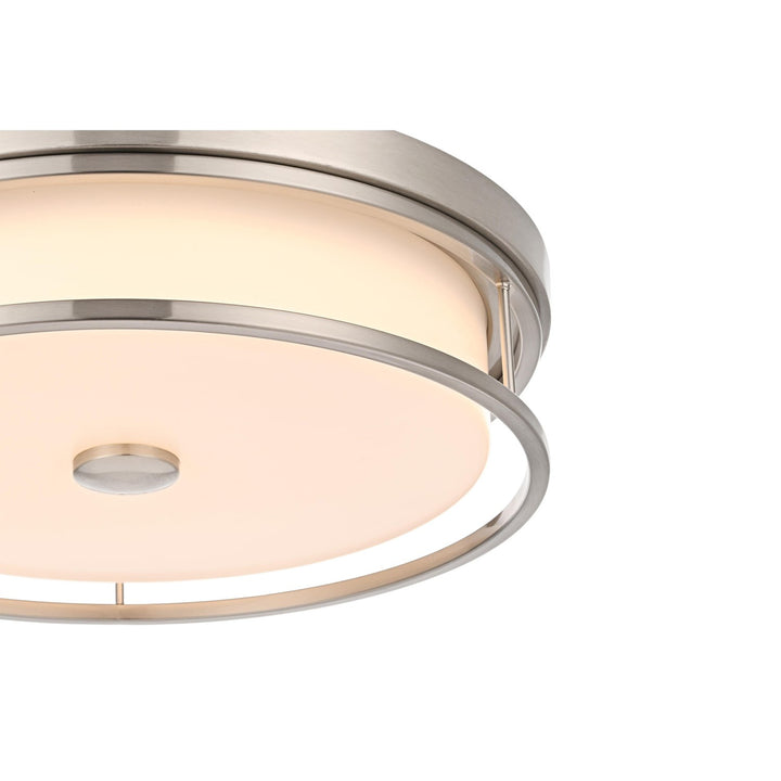 16 Inch Led Flush Mount In Polished Nickel - View 5 - Joshua Marshal