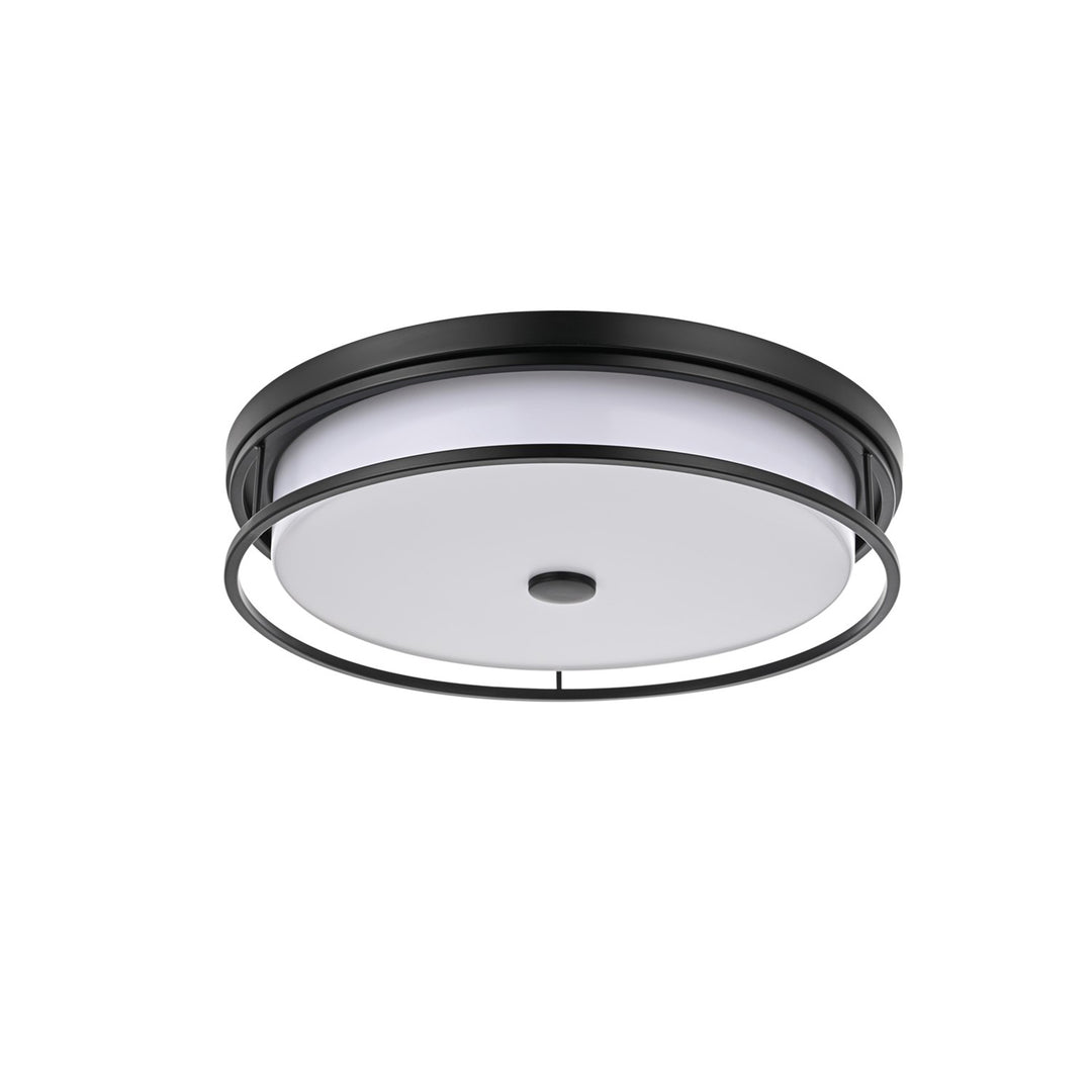 20 Inch Led Flush Mount In Black - View 4 - Joshua Marshal