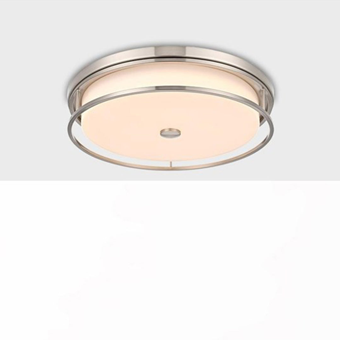 20 Inch Led Flush Mount In Polished Nickel Polished Nickel Finish - LIGHTING by Joshua Marshal