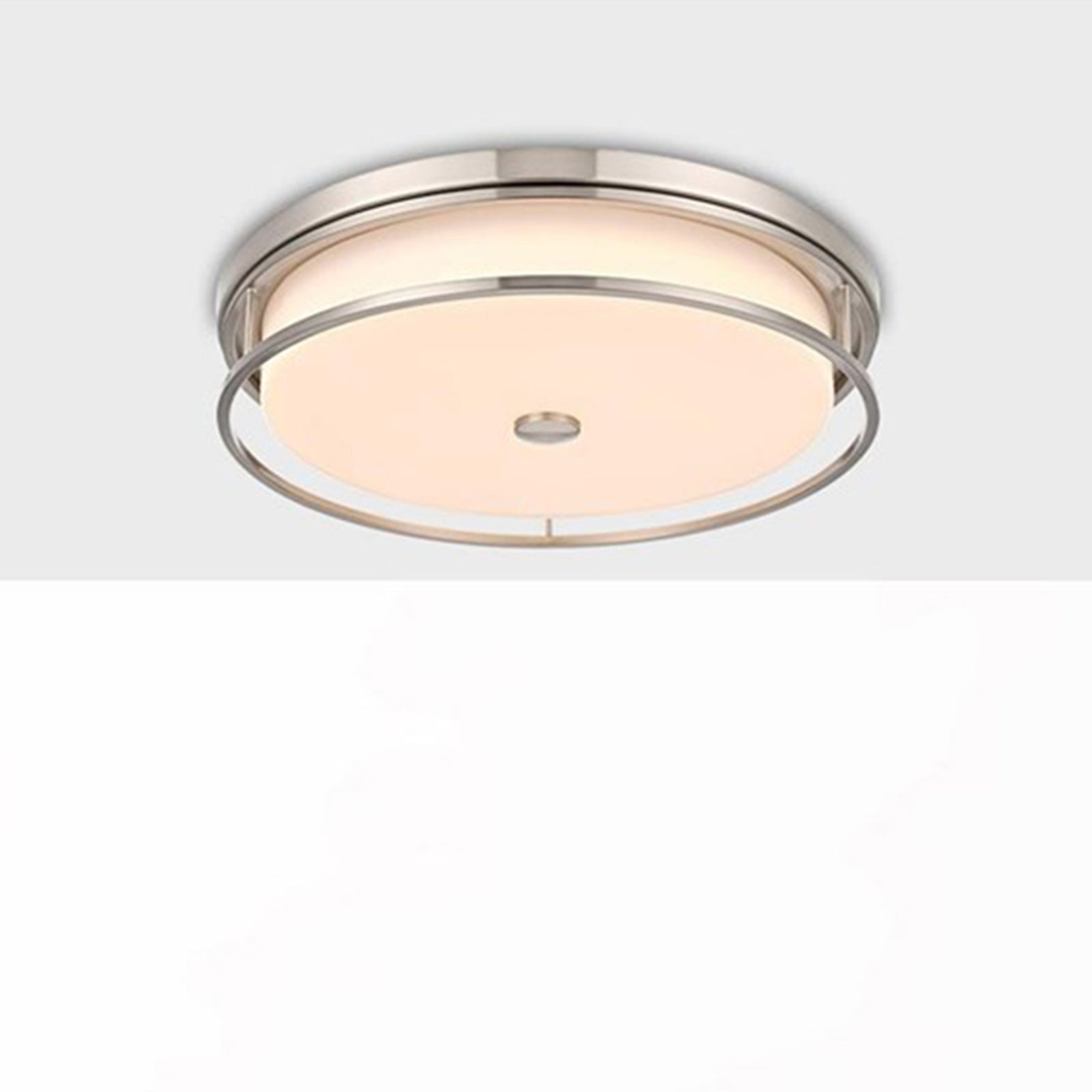 20 Inch Led Flush Mount In Polished Nickel Polished Nickel Finish - LIGHTING by Joshua Marshal