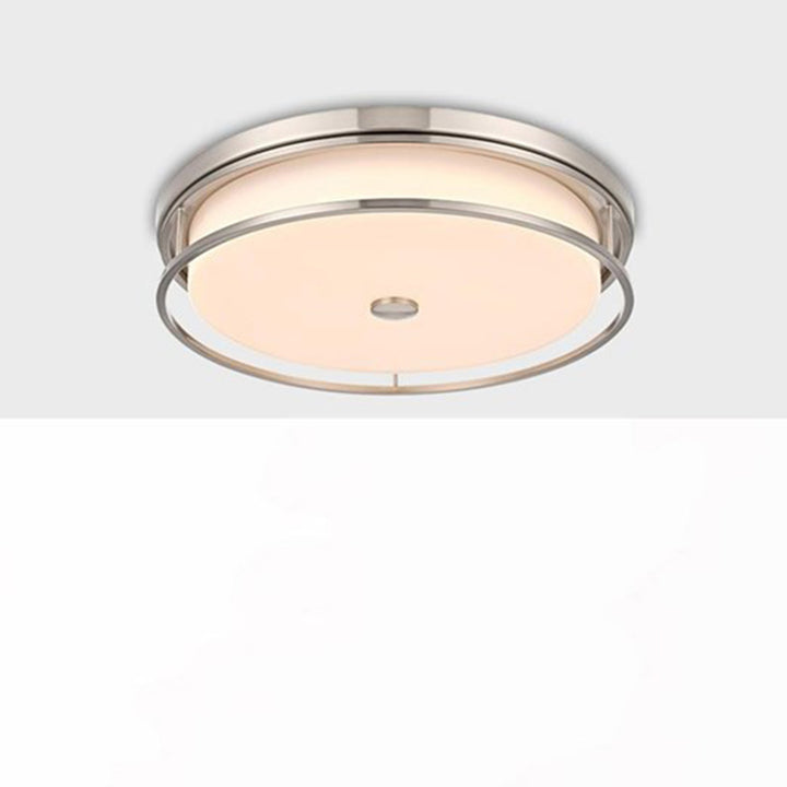 20 Inch Led Flush Mount In Polished Nickel Polished Nickel Finish - LIGHTING by Joshua Marshal