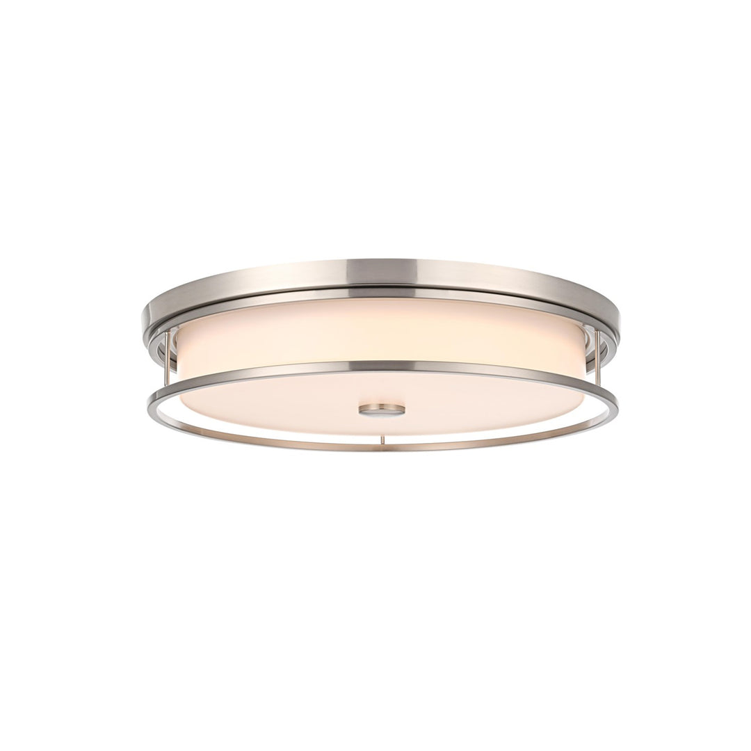 20 Inch Led Flush Mount In Polished Nickel - View 3 - Joshua Marshal