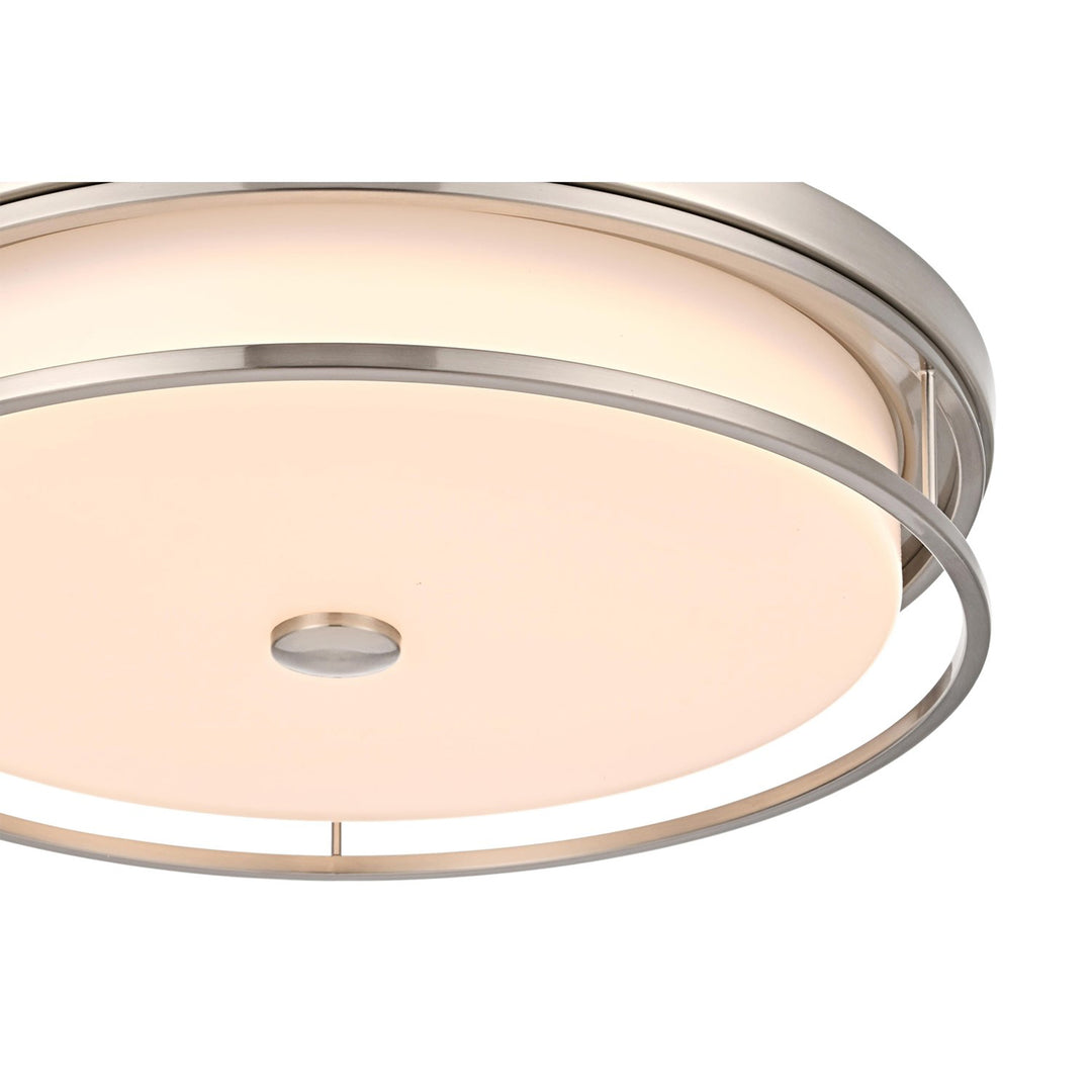 20 Inch Led Flush Mount In Polished Nickel - View 5 - Joshua Marshal