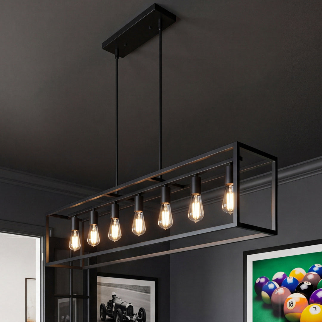 47 Inch Pendant In Black Black Finish - LIGHTING by Joshua Marshal
