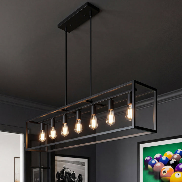 47 Inch Pendant In Black Black Finish - LIGHTING by Joshua Marshal