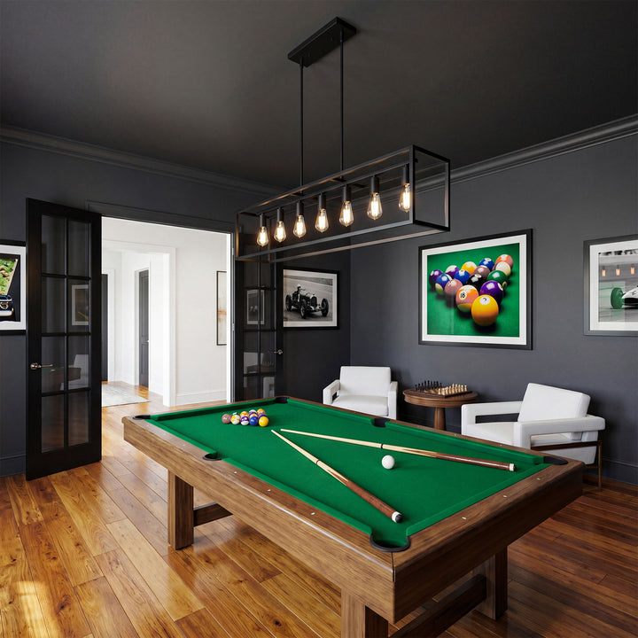 47 Inch Pendant In Black - View 2 - Joshua Marshal
