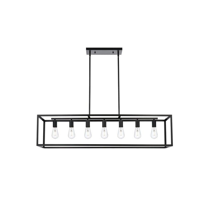 47 Inch Pendant In Black - View 3 - Joshua Marshal