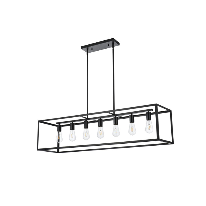47 Inch Pendant In Black - View 4 - Joshua Marshal